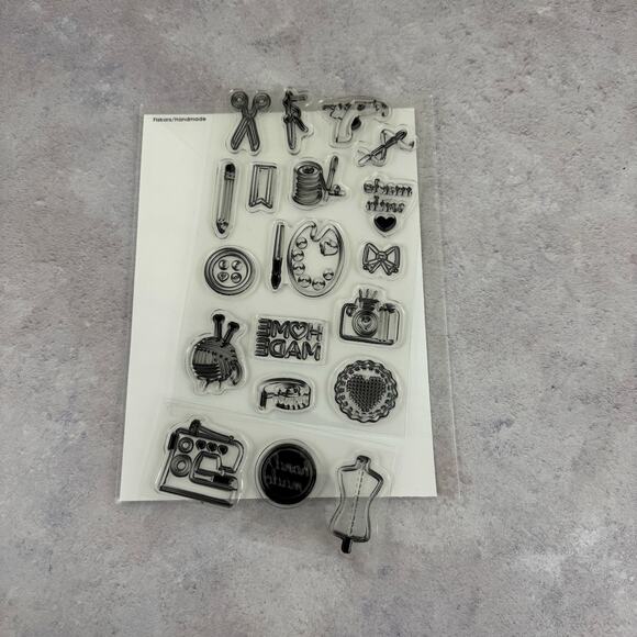 Lot of 6 Stamps Background Scrapbooking Circle Photo Studio Calico Hero Arts - Picture 4 of 5